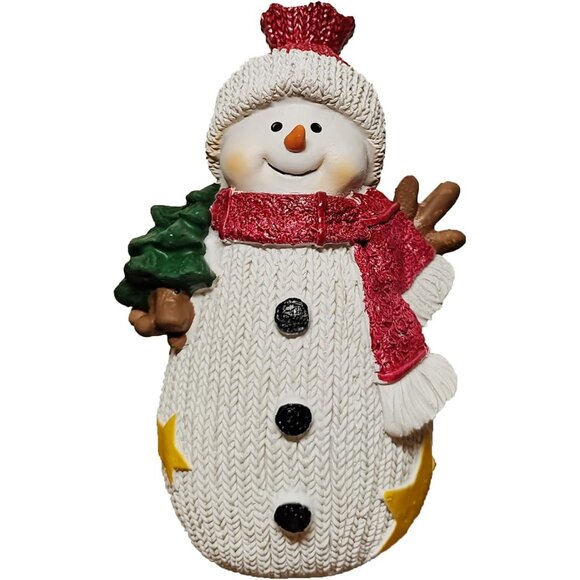 Figurines Christmas (5.5” H) Resin Snow Man Figure Statue Collectibles Decor - Picture 1 of 6